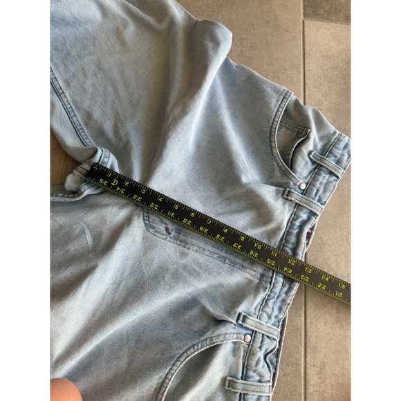 Vintage Levis SilverTab Loose Fit Jeans Light Wash 36x32 Made in USA 1995 Baggy - Picture 10 of 11